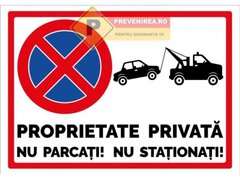 Indicator nu parcati si nu stationati