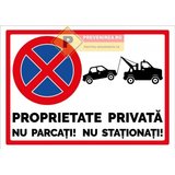 Indicator nu parcati si nu stationati